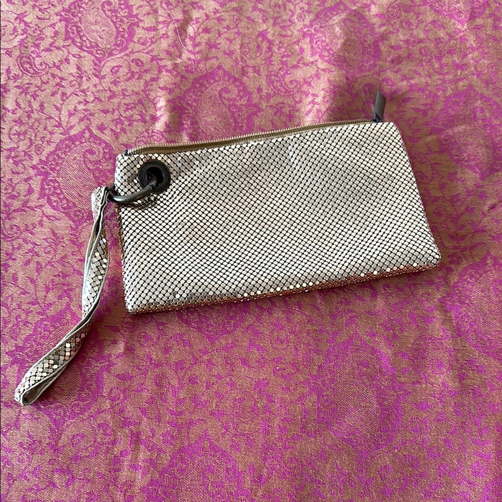 Elegant Gold Wristlet Clutch